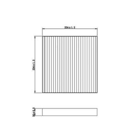 Air filter Totachi TCA-237-1