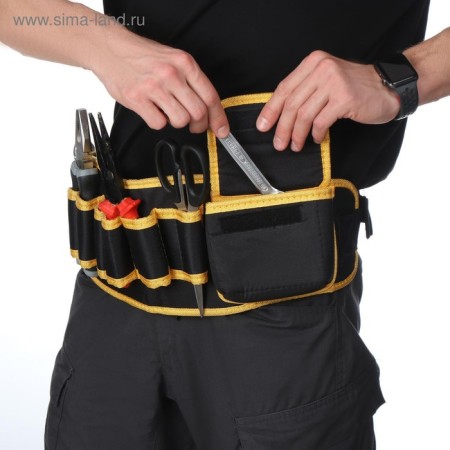 Board bag for a garden tool, on a belt, 10 pockets-7
