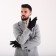 Gloves are male, dimensionless, without insulation, black color