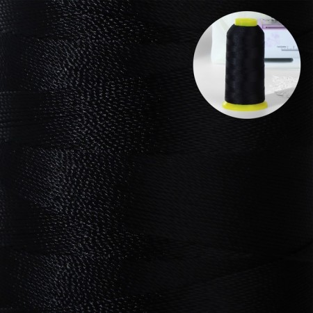 Shoe threads, 300d/3, 800 m, black color-1