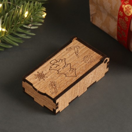 New Year's box "Christmas tree" 7x4x2 cm-2