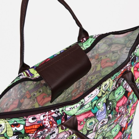 Lightning bag, folding, green color-3