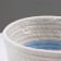 Kashpo wicker "Namibia", 17.5x17.5x16 cm, natural, blue, white
