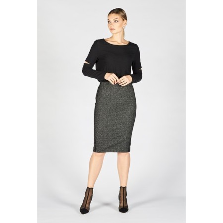 Female skirt, size 44, white color-1