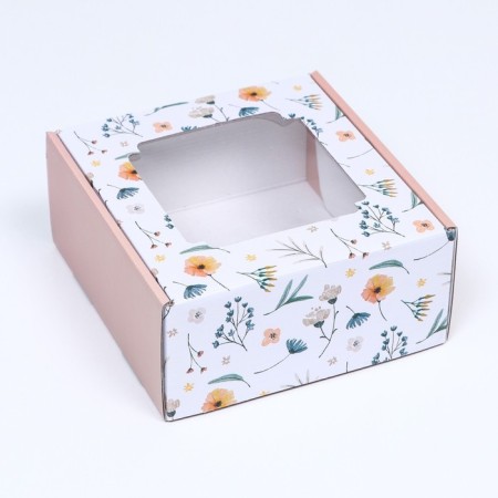Self -charged box, with a window, "splendor" 19 x 19 x 9 cm set 5 pcs-1