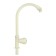 Tap for one water Zein Z2018, round handle, plastic, high R-shaped spout, rice color