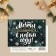 Cards-Mini “Dreams come true in the new year!”, Fir branches, 10.5 x 7.5 cm, New Year