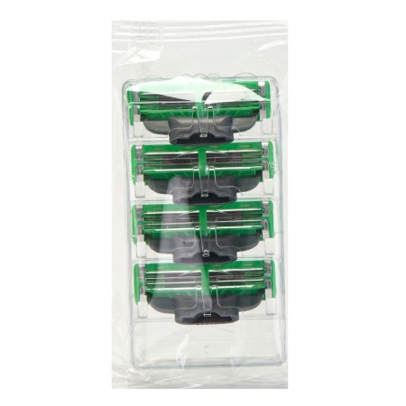Gillette Mach3 + 8 Exchange Cassettes Complete Color Green-10