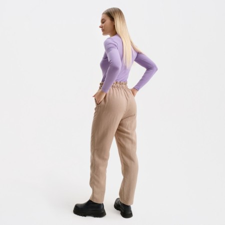 Women's pants, beige color, size 42-3