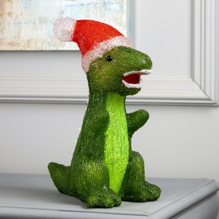 Figure Acryl. "Dinosaur" 30 cm, 40 led, 220v, white glow-1