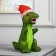 Figure Acryl. "Dinosaur" 30 cm, 40 led, 220v, white glow