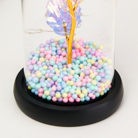 Nightlight "Bright flower" LED from batteries 3haaa 11x11x22 cm-4