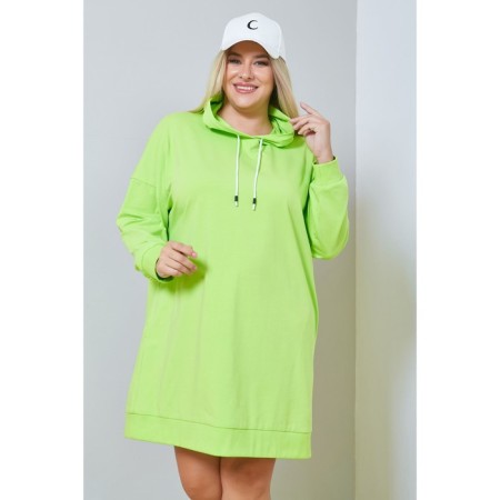 Women's dress, size 62, light green color-2