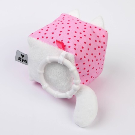 Toy soft cube "kitten", crumbs-1