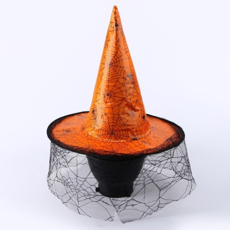Carnival set "Sweet witch": Hat and broom-4