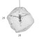 Lamp Bayerlux 1956/3cr G4 20W chrome 30x30x15-135 cm