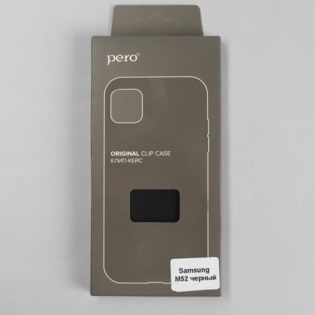 Pero cover for Samsung M52, silicone, black-3