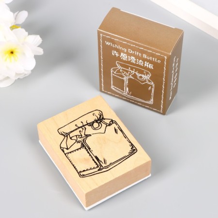 Printing wood, rubber "for blanks" 7x5.5 cm