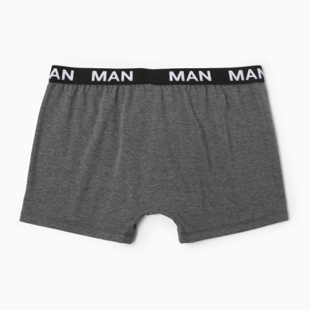 Panties men's boxers man, dark gray color, size 48 (l)-2