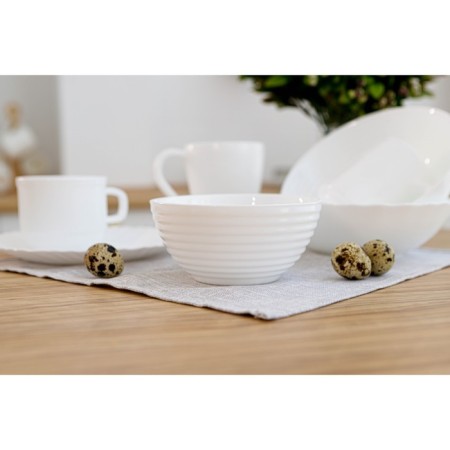 AVVIR CARVE bowl, 430 ml, d = 13 cm, glass ceramic, white color-5