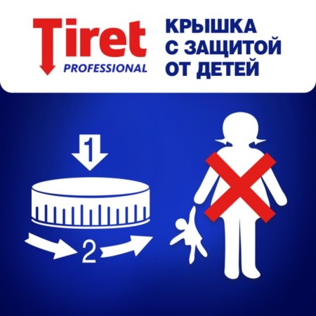 Gel for removing blockages in the sewer pipes Tiret Professional, 1 liter-2