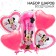 Bouquet of foil balls "Happy Birthday", set 5 pcs, Minnie Mouse, 4 hearts, unit