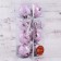 Set of balls plastic D-6 cm, 8 pcs "Snowmen" pink