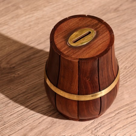 Piggy bank "Barrel" 10x10x12 cm, mane-1