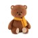 Soft toy "Bear Maffin" Chocolate, 20 cm