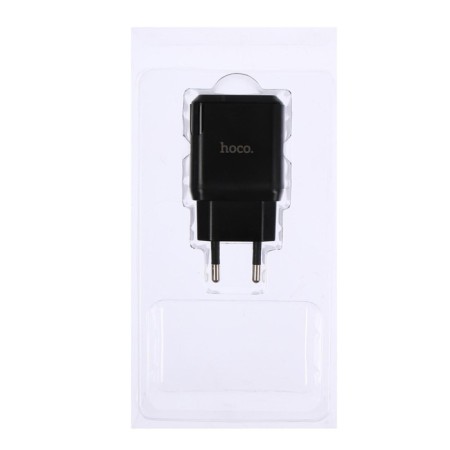 Network charger Hoco N6, 18 W, 2 USB Qc3.0 - 3 A, black-2