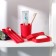 Road set, 3 objects: soap dish, glass, case for a toothbrush, color mix