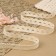 Knitted lace, 22 mm × 10 ± 1 m, beige color