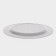 Plastic disposable plastic, 19 cm, round, flat, white color with a golden pocket