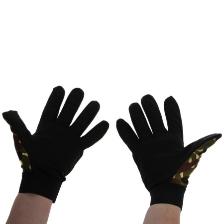 Motorcycle gloves with protective inserts, single -sized, militarians-1