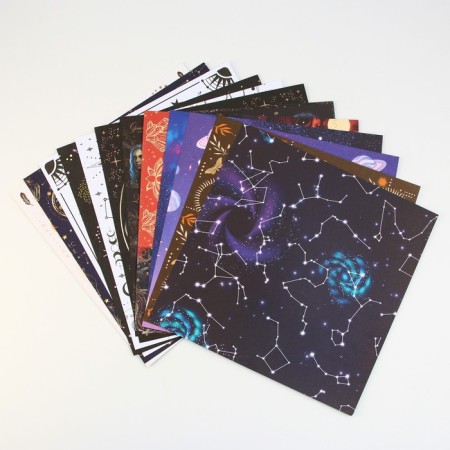 A set of paper for scrapbooking “Cosmos inside”, 12 sheets, 30.5 x 30.5 cm, 180 g/m²-16