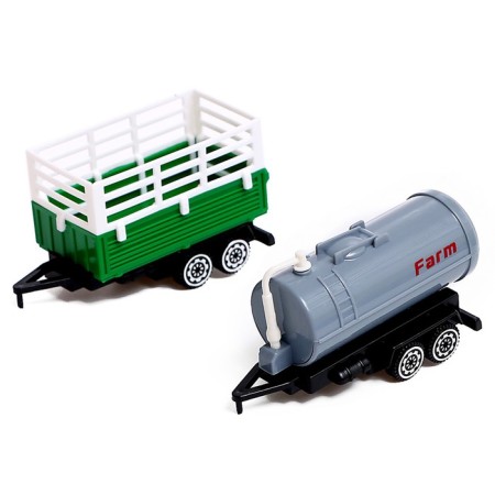 Game set "Farm", tractor, shed and animals, mix-6