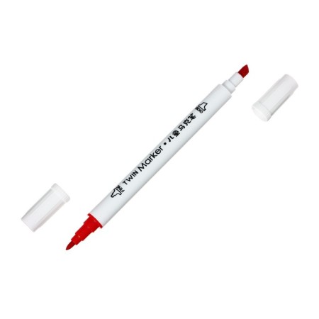 A set of markers, bilateral, bullet and mowed tips, 18 colors-2