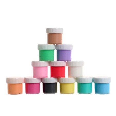 Acrylic paint, set of 12 colors x 20 ml, "ray", pastel-1