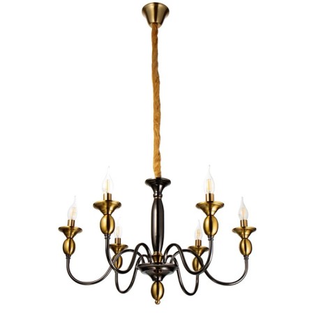 Annie chandelier 6x40W E14 Brass 69x69x44 cm Bayerlux
