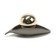 Handle button Cappio RK134 furniture, graphite-golden color
