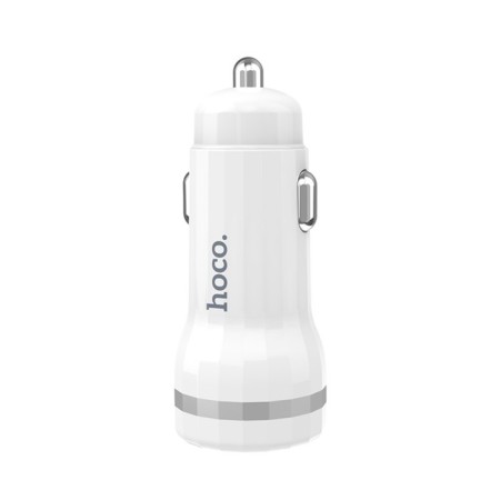 Hoco Z27A car charger, 1 USB, 18 watts, 3 A, white-5