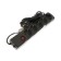Luazon Lighting network filter, 5 outlets, 3 m, 2200 W, 3x0.75 mm2, 10 A, 220 V, with a fuse, black