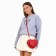 Bag Women's Cross-Bodi with a zipper, red color