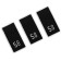 Textile strip “58”, 4.6 x 1.1 cm, black color