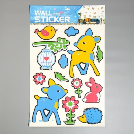EVA sticker "Reindeer on the lawn" 79x49 cm-2