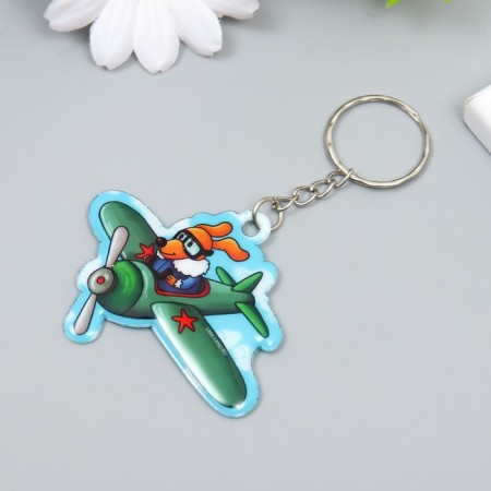 PVC keychain "Pilot" Soft 5.1x6 cm-1