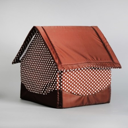 House "Tenderness", 34 x 32 x 37 cm, brown-2