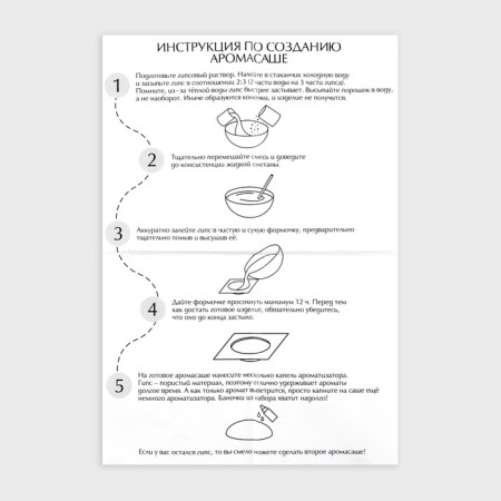 Set for creating aromas from gypsum "Fragrant rose"-4