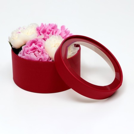 Box - tube 2 in 1, with a transparent cover "wine", 21 x 11 - 18 x 10 cm-3