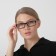 Ready glasses east 6616, black color, bending pipe, -4
